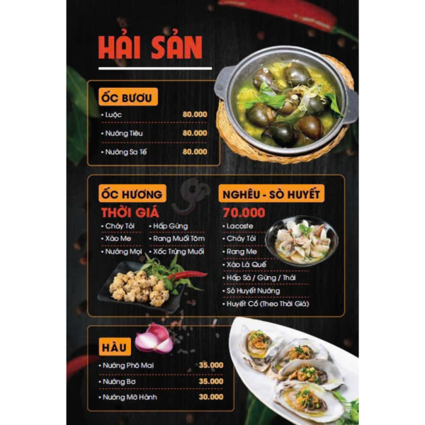 Ốc, Nghêu - Sò Huyết & Hàu