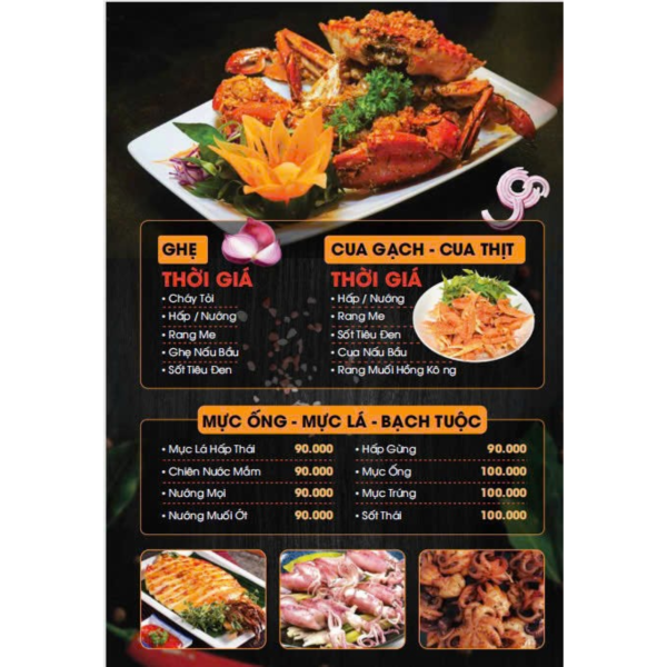 Ghẹ, Cua, Mực & Bạch Tuộc